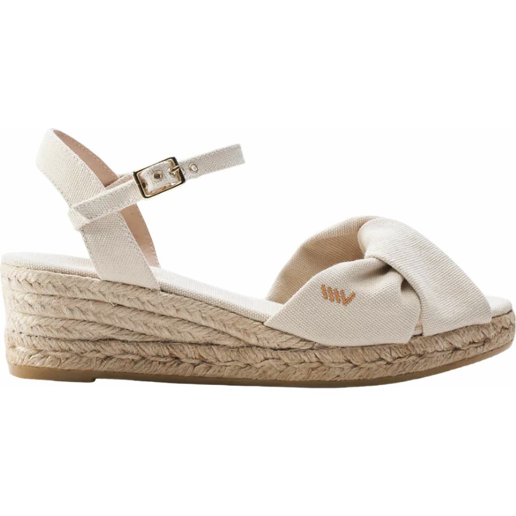 VISCATA Farella Canvas Espadrille Sandal Wedges in Beige  product