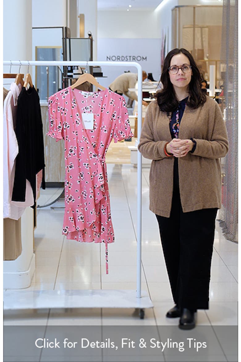Emilia Floral Puff Sleeve Wrap Dress video