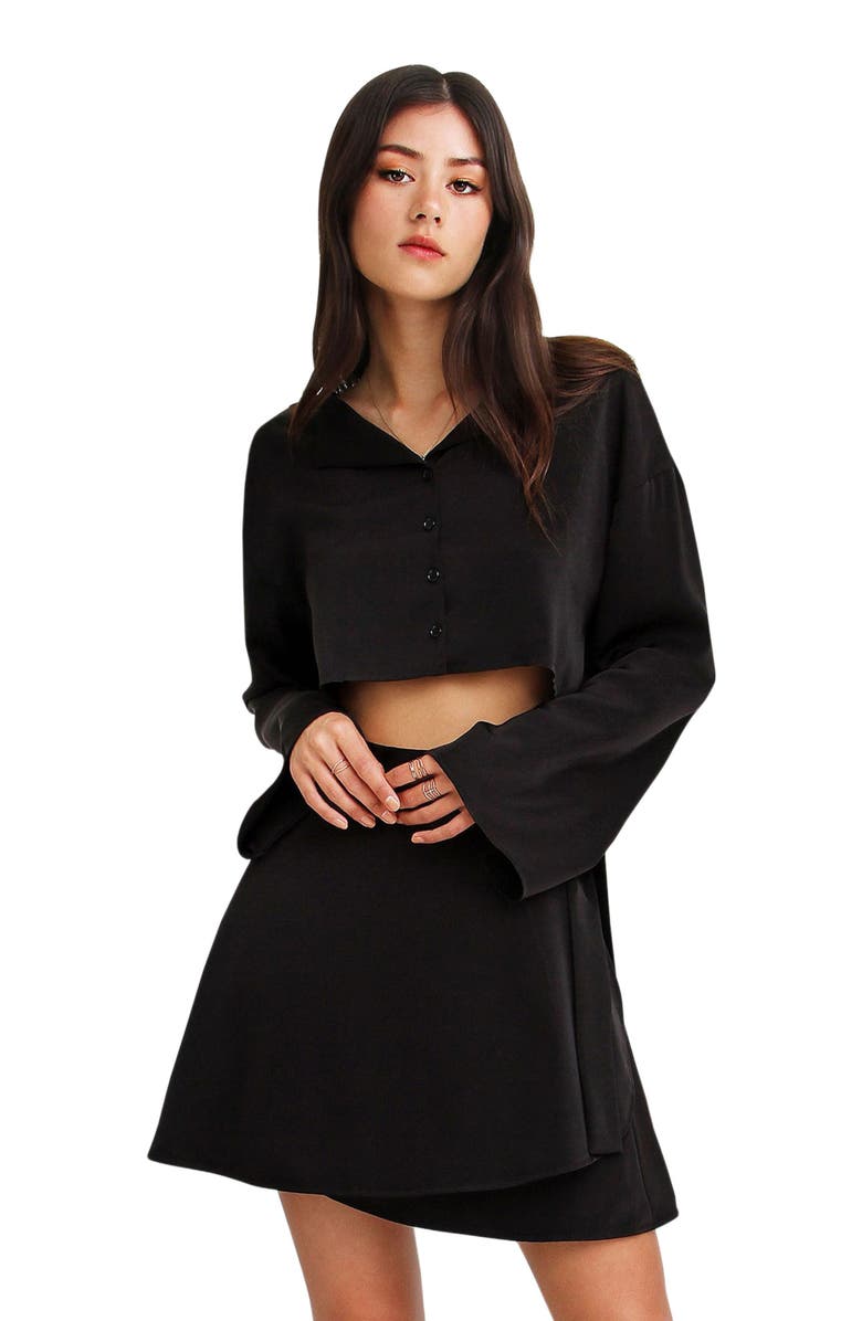 Belle & Bloom Before You Go Top, Alternate, color, Black