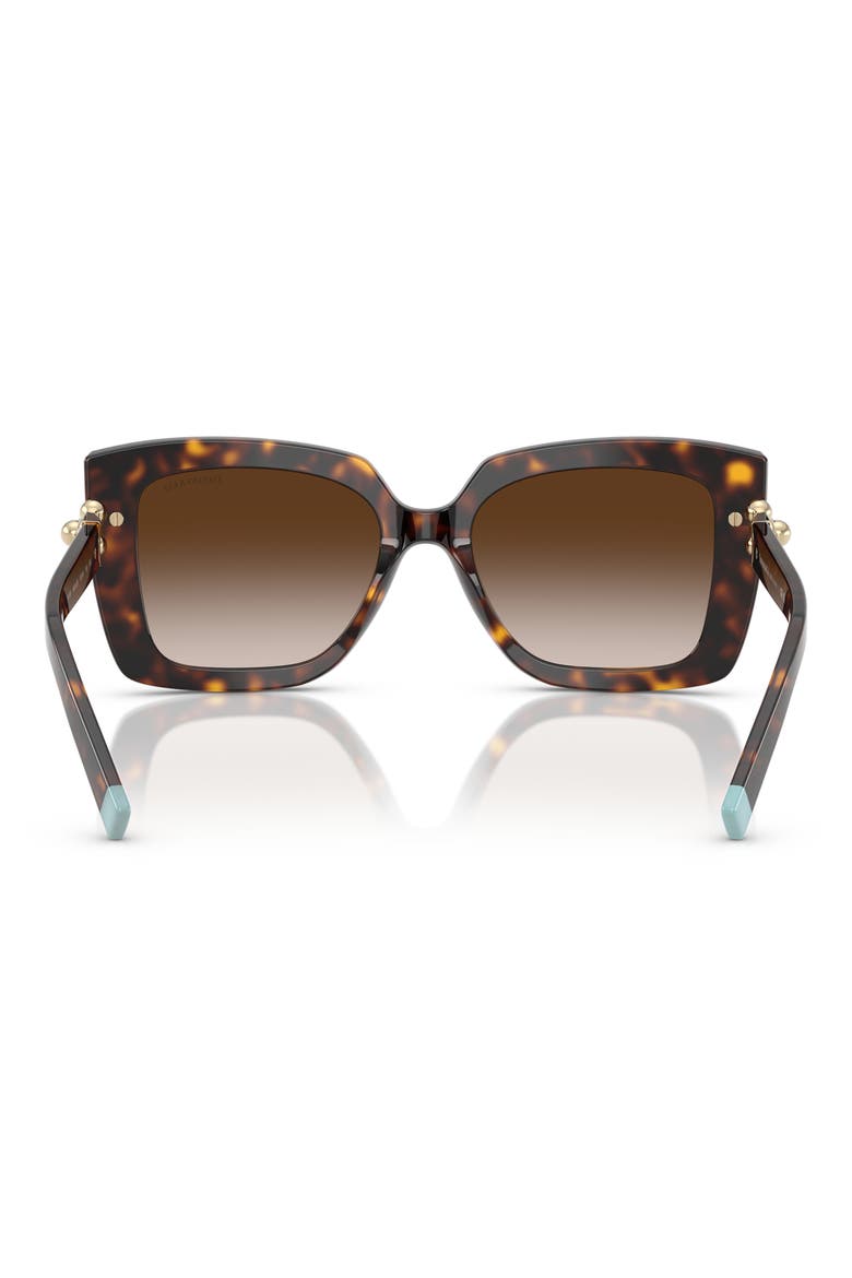 53mm Gradient Butterfly Sunglasses, Alternate, color, HAVANA / BROWN GRADIENT