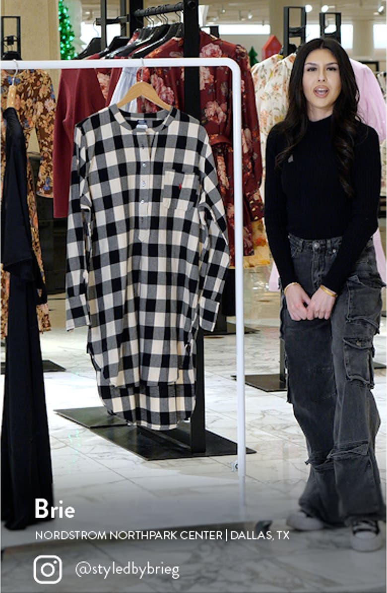 Cotton Tunic Sleep Shirt, sales video thumbnail