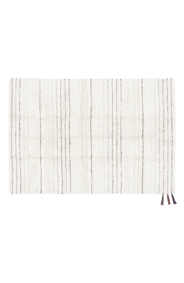 Lorena Canals Woolable Arona Wool Area Rug, Main, color, Sheep White Soft Pink