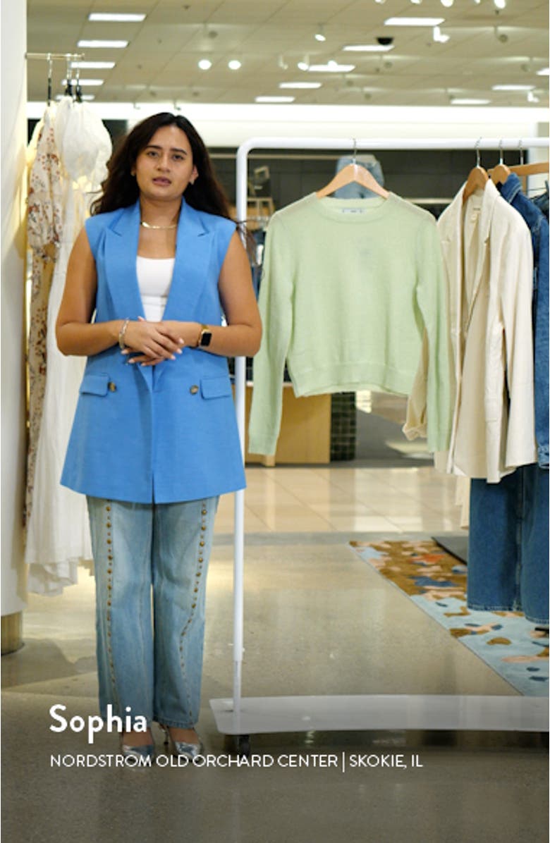 Crewneck Crop Pullover Sweater, sales video thumbnail