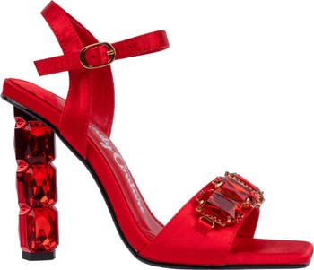 Rhinestone Ankle Strap Sandal