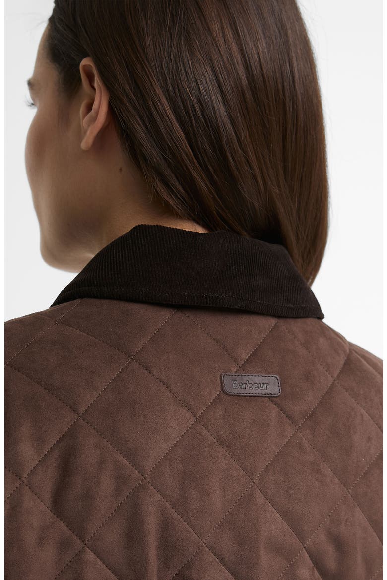 Sonya Quilted Jacket, Alternate, color, DK BROWN/ MUTED