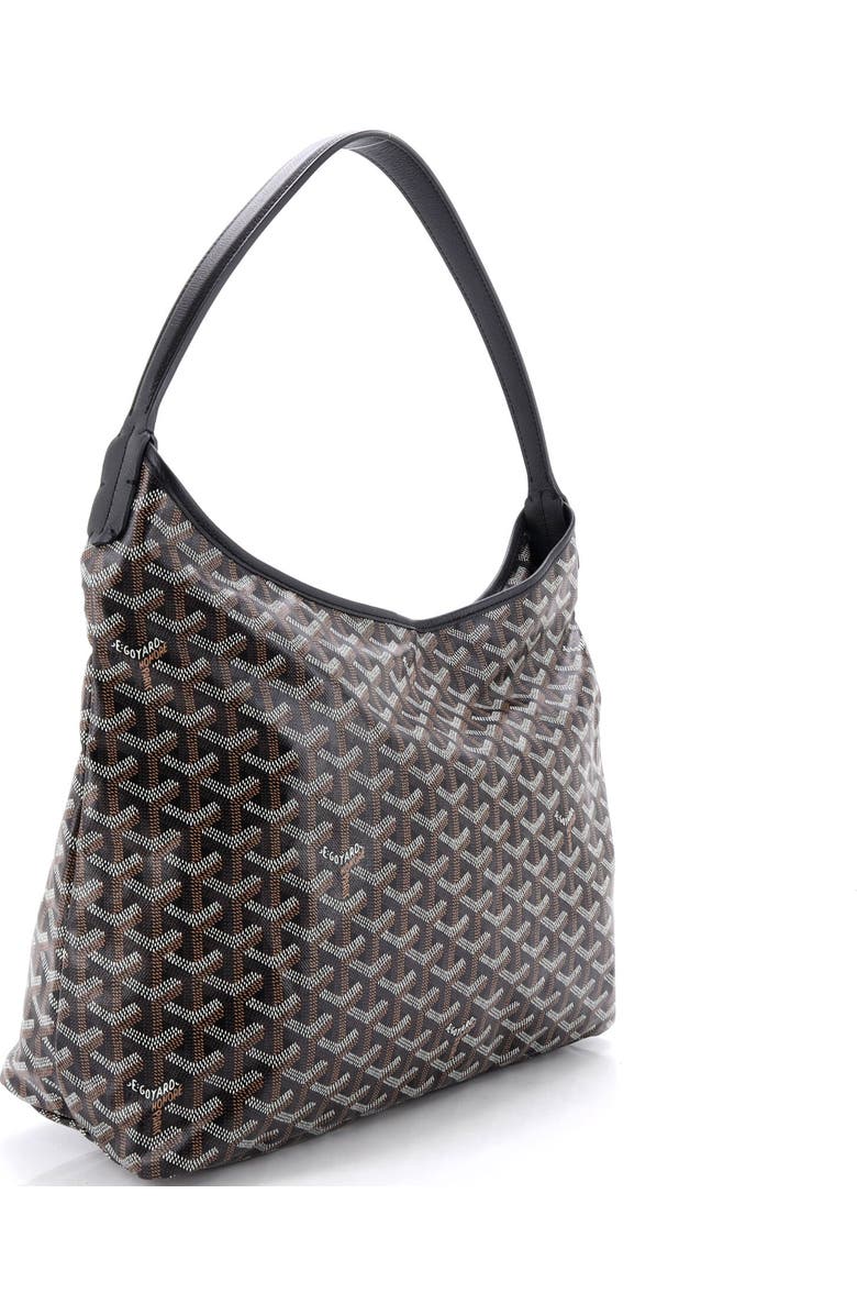 Pre-Owned Goyard Boheme Hobo Coated Canvas, Alternate, color, Black