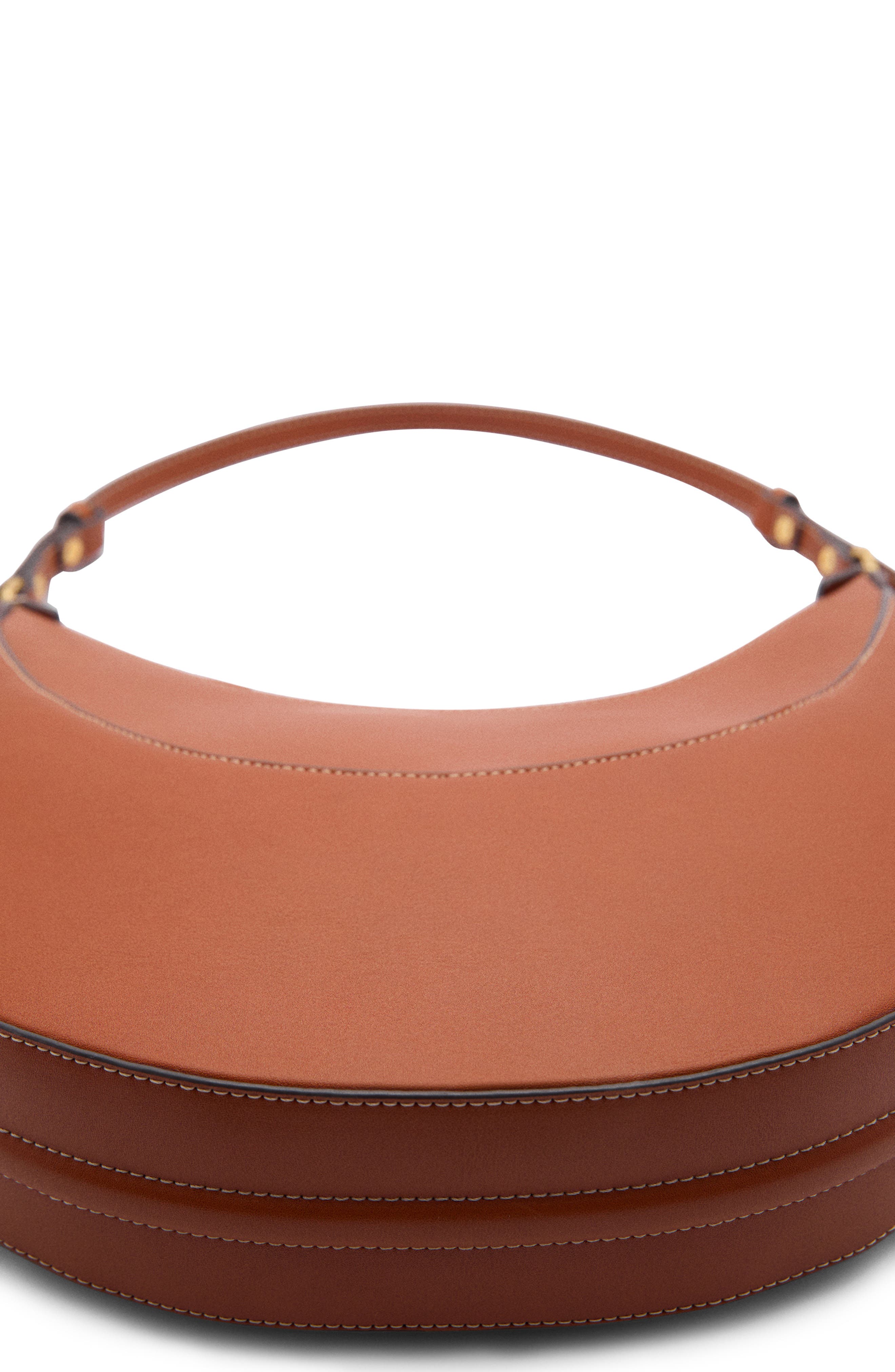 MANGO Faux Leather Shoulder Bag, Alternate, color, 