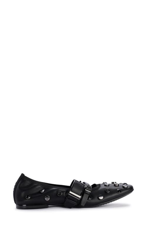Dkny Crystal-embellished Ballerina Shoes In Black