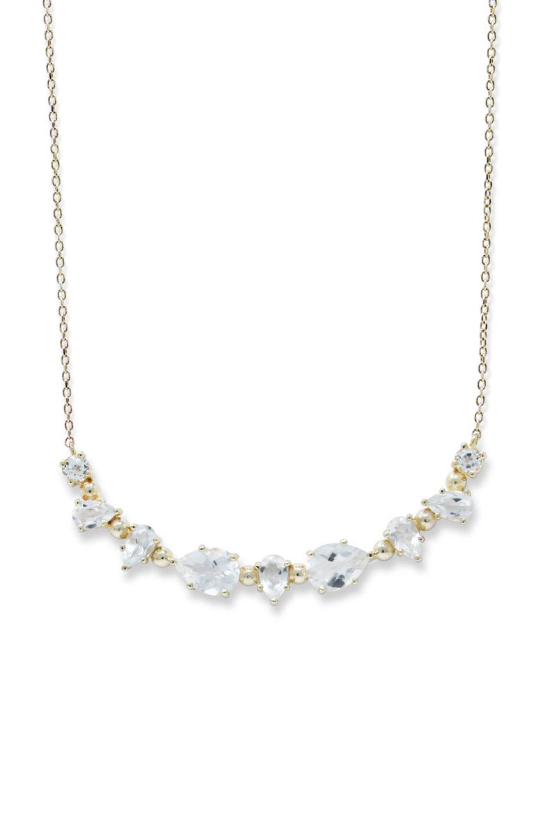 Mlia Curved Bar Necklace, Main, color, GOLD