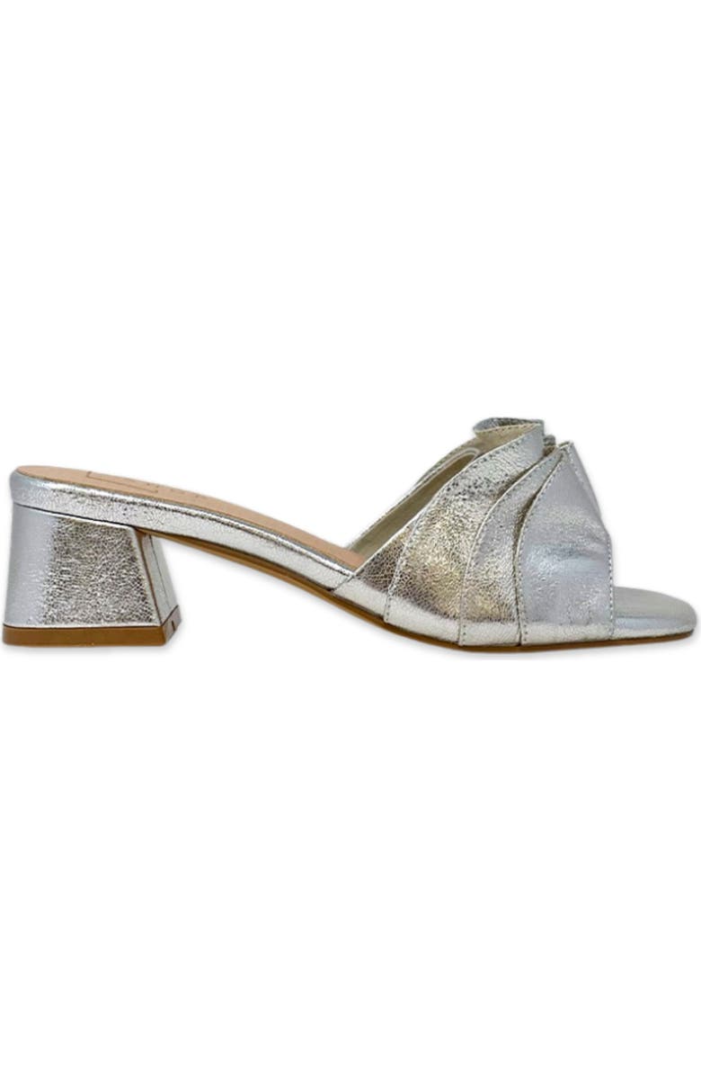 SHUSHOP Frances Slide Sandal, Alternate, color, Silver