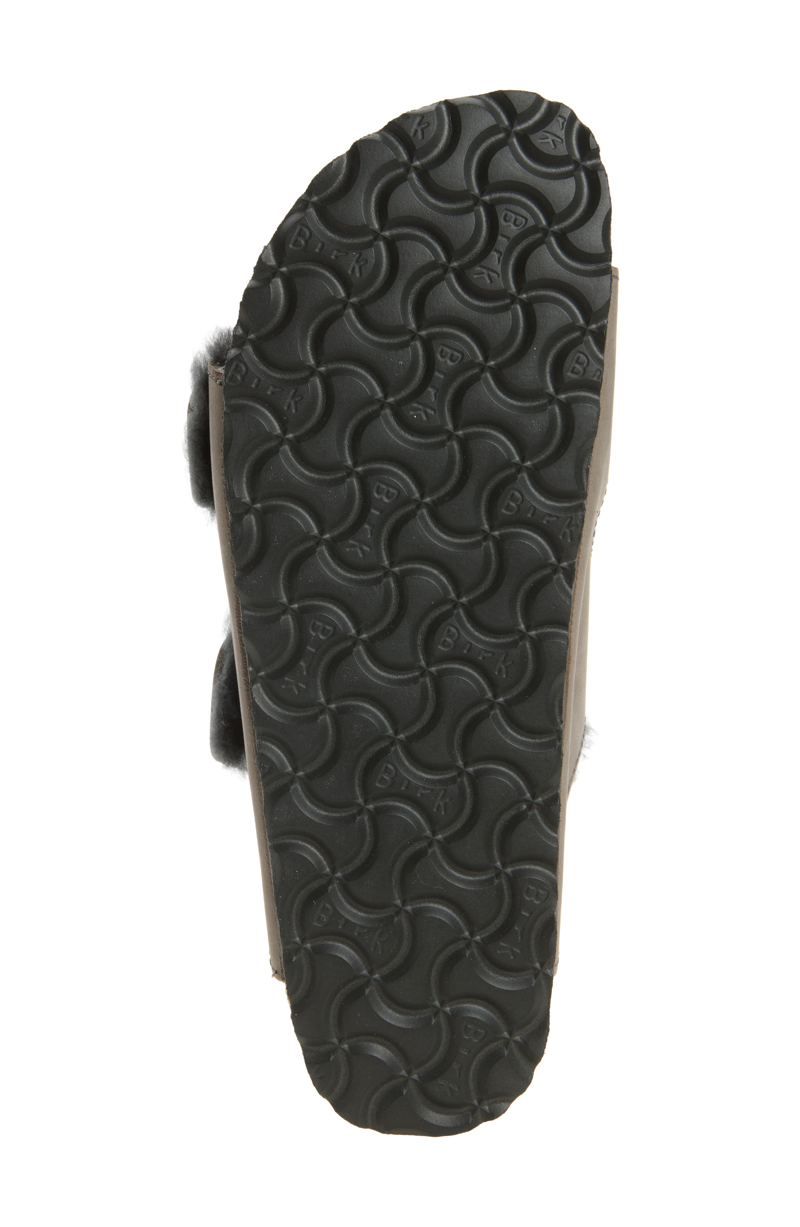 Arizona Oiled Genuine Shearling Sandal - Discontinued, Alternate, color, IRON/ IRON