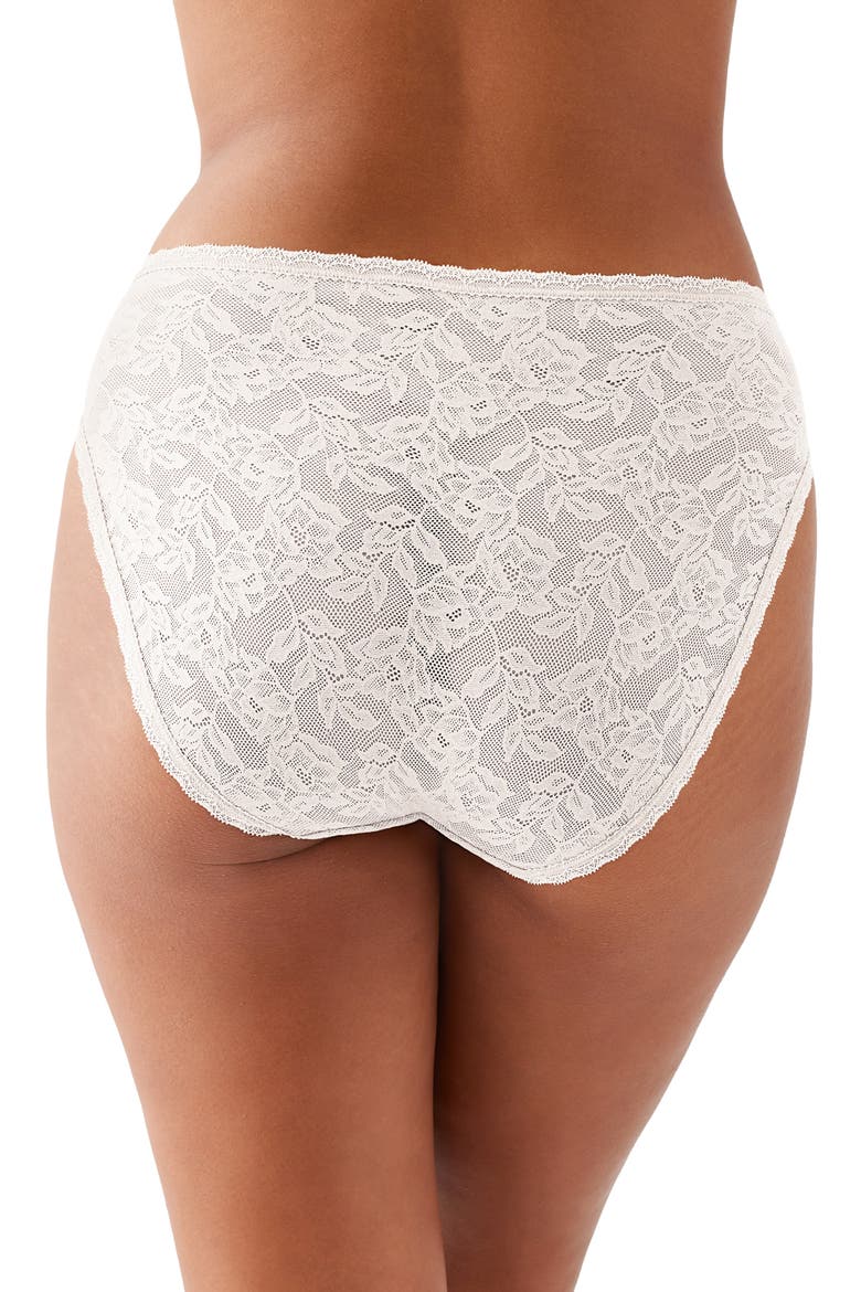 High Profile Lace High Cut Briefs, Alternate, color, WHITE