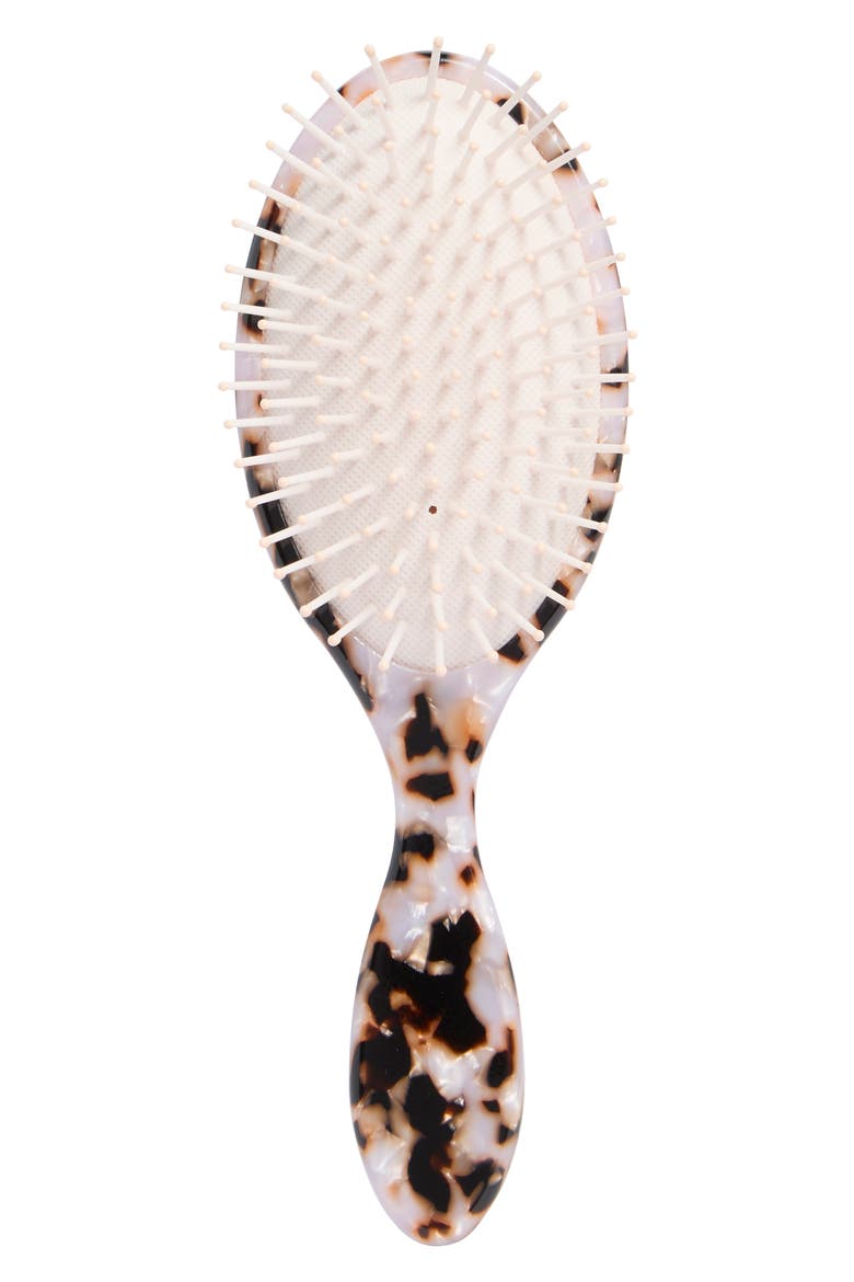 Large Hair Brush, Main, color, BROWN- IVORY TORTOISE