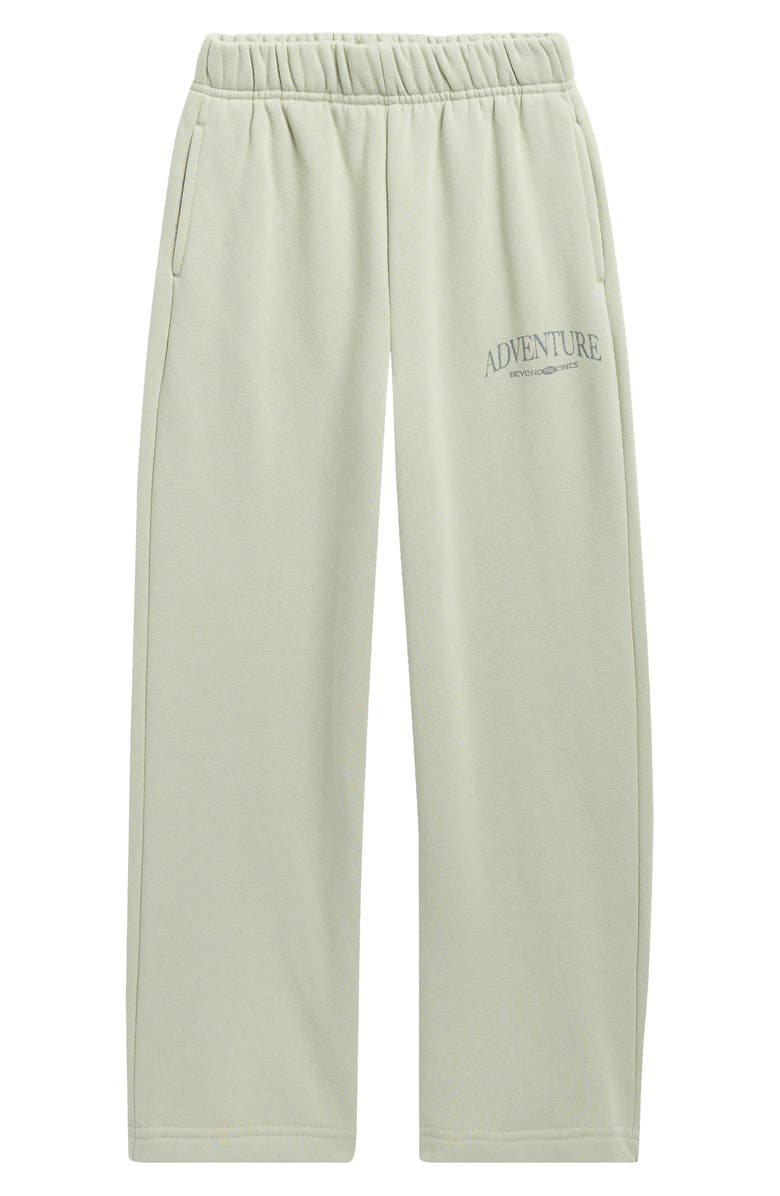 PacSun Kids' Adventure Graphic Sweatpants, Main, color, Sage