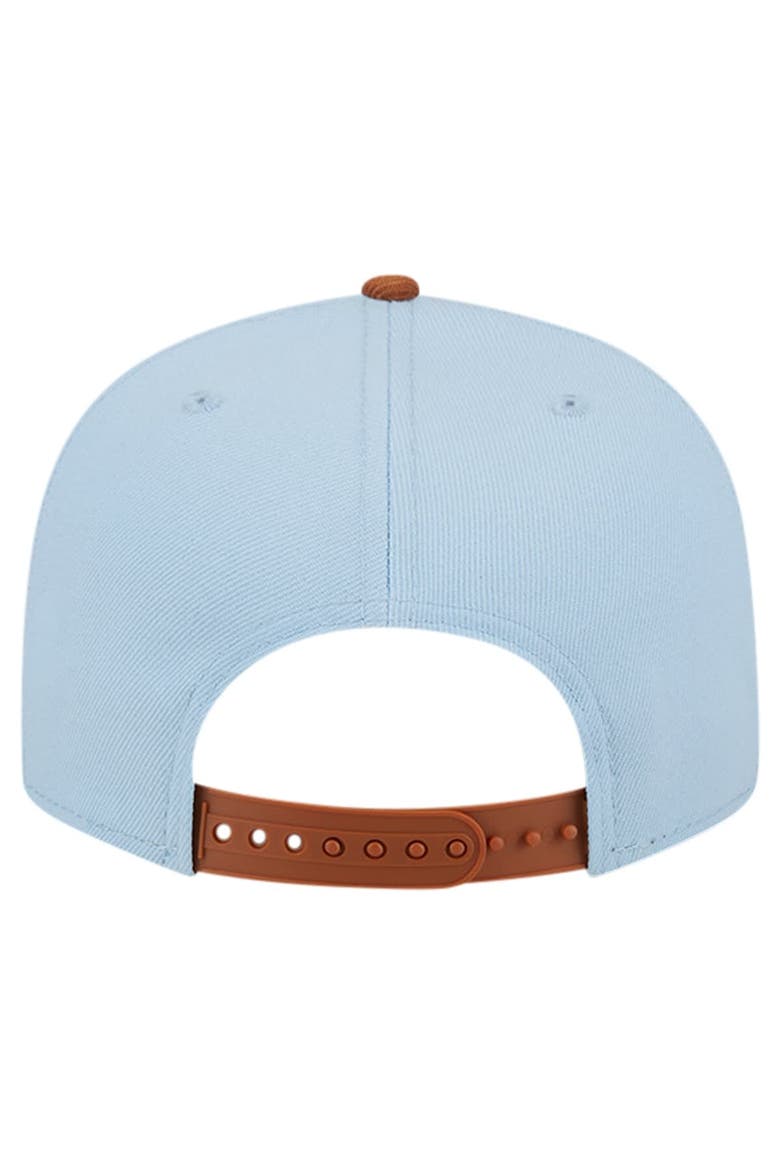 Men's New Era Light Blue/Brown Charlotte Hornets 2-Tone Color Pack 9FIFTY Snapback Hat, Alternate, color, Light Blue