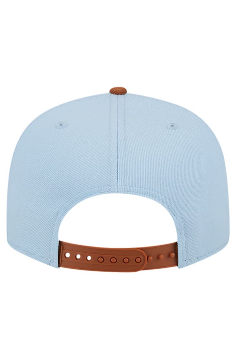 New Era Men's New Era Light Blue/Brown Charlotte Hornets 2-Tone Color Pack 9FIFTY Snapback Hat, Alternate, color, 