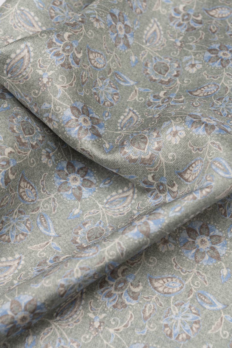 Enzo - Double Sided Silk Pocket Square for Men, Alternate, color, Sage Green