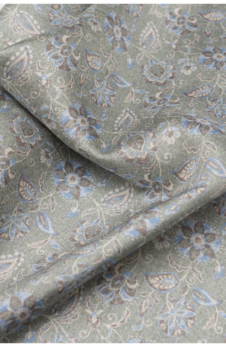 Elizabetta Enzo - Double Sided Silk Pocket Square for Men, Alternate, color, Sage Green