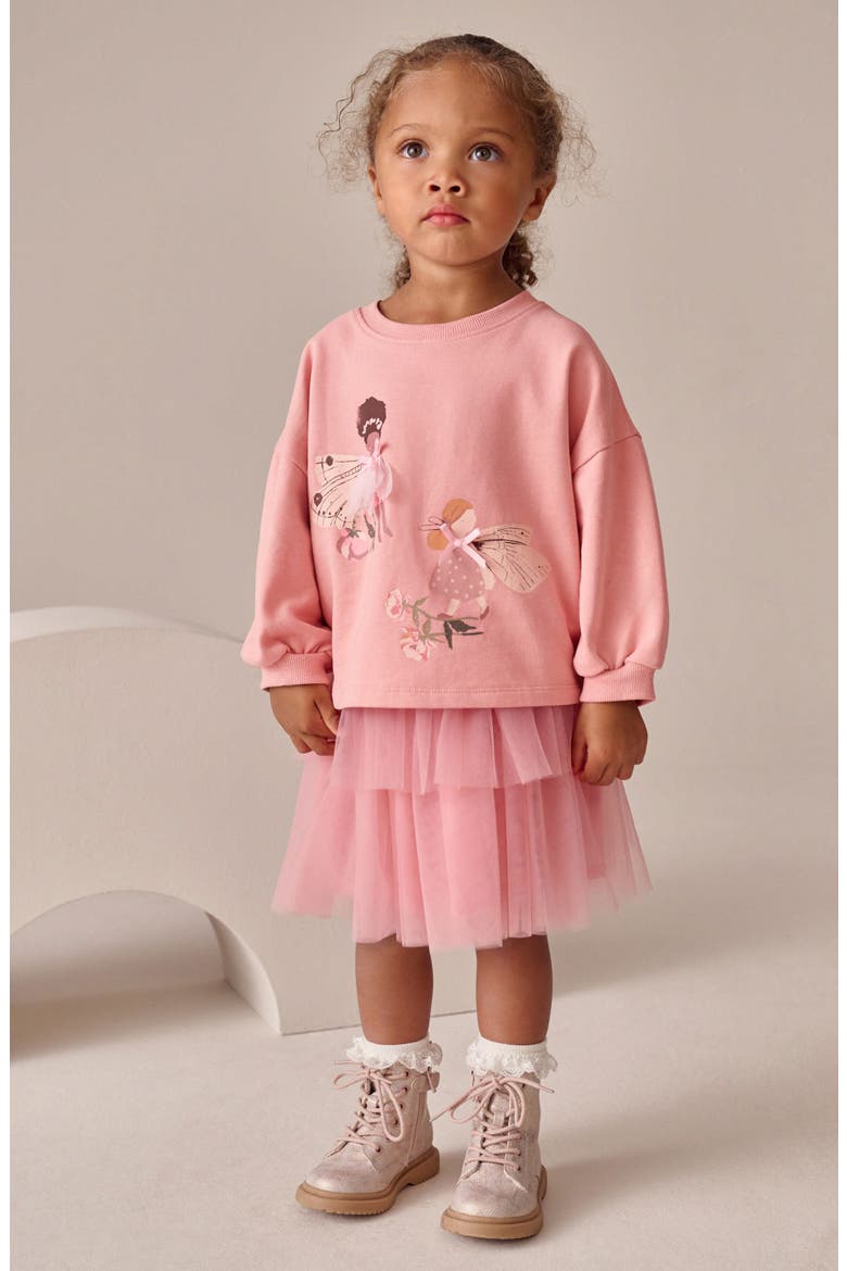 Kids' Fairy Graphic T-Shirt, Alternate, color, PINK