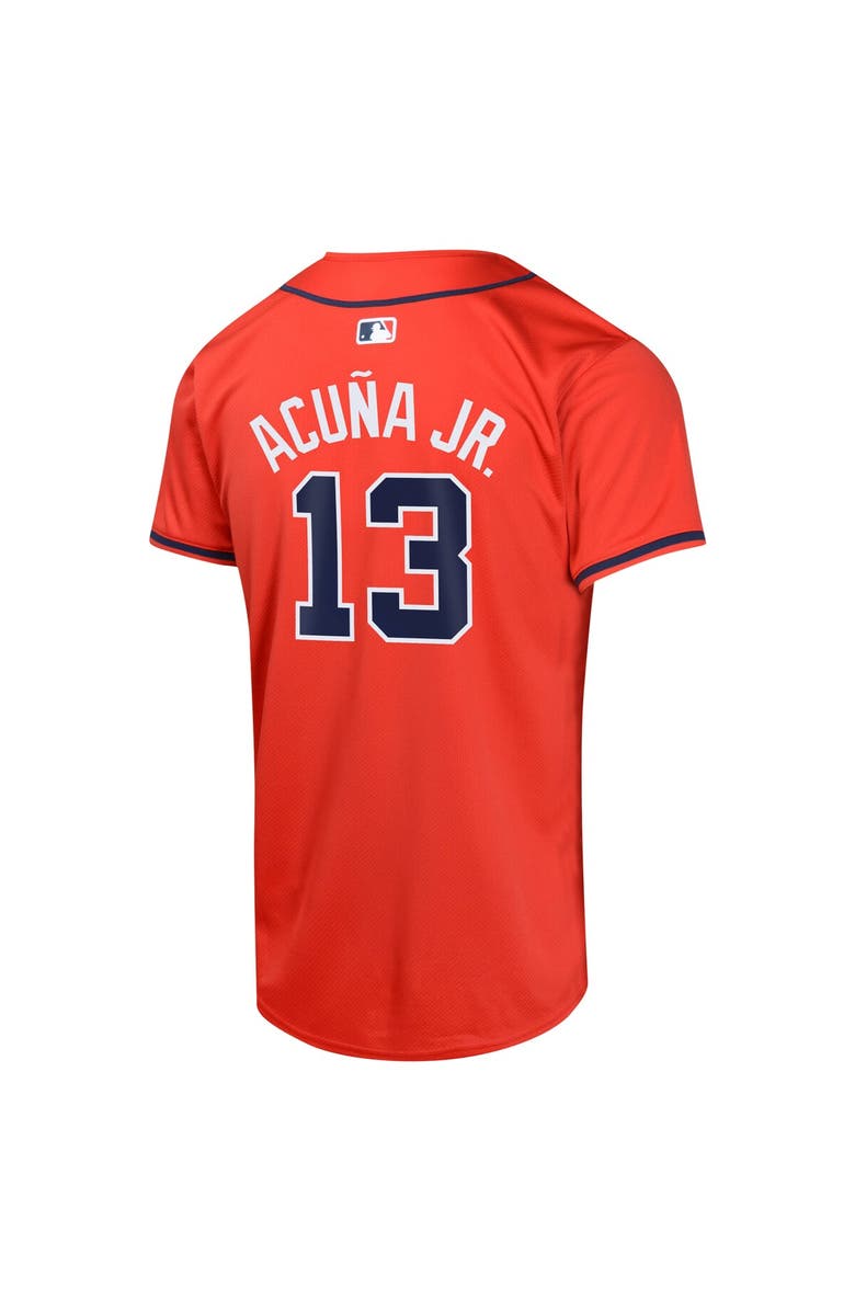 Nike Youth Nike Ronald Acuña Jr. Red  Atlanta Braves Alternate Limited Player Jersey, Alternate, color, 