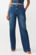 True Religion Cargo Straight Leg Jeans