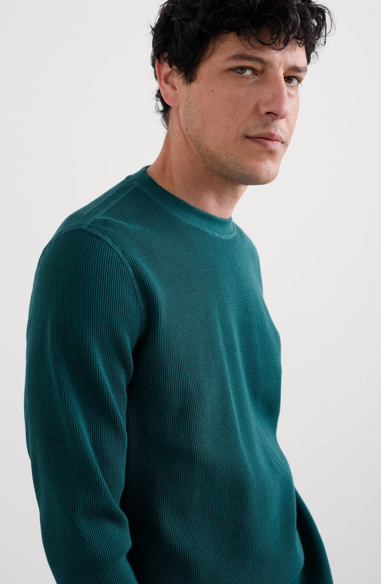 Seasalt Cornwall Jackline Waffle Knit Organic Cotton T-Shirt, Alternate, color, Kingfisher