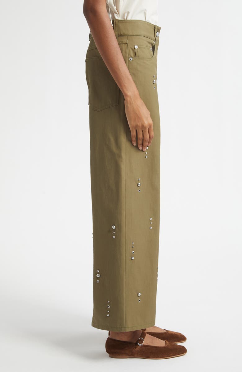 3.1 Phillip Lim Flat Front Wide Leg Ankle Pants, Alternate, color, Caper