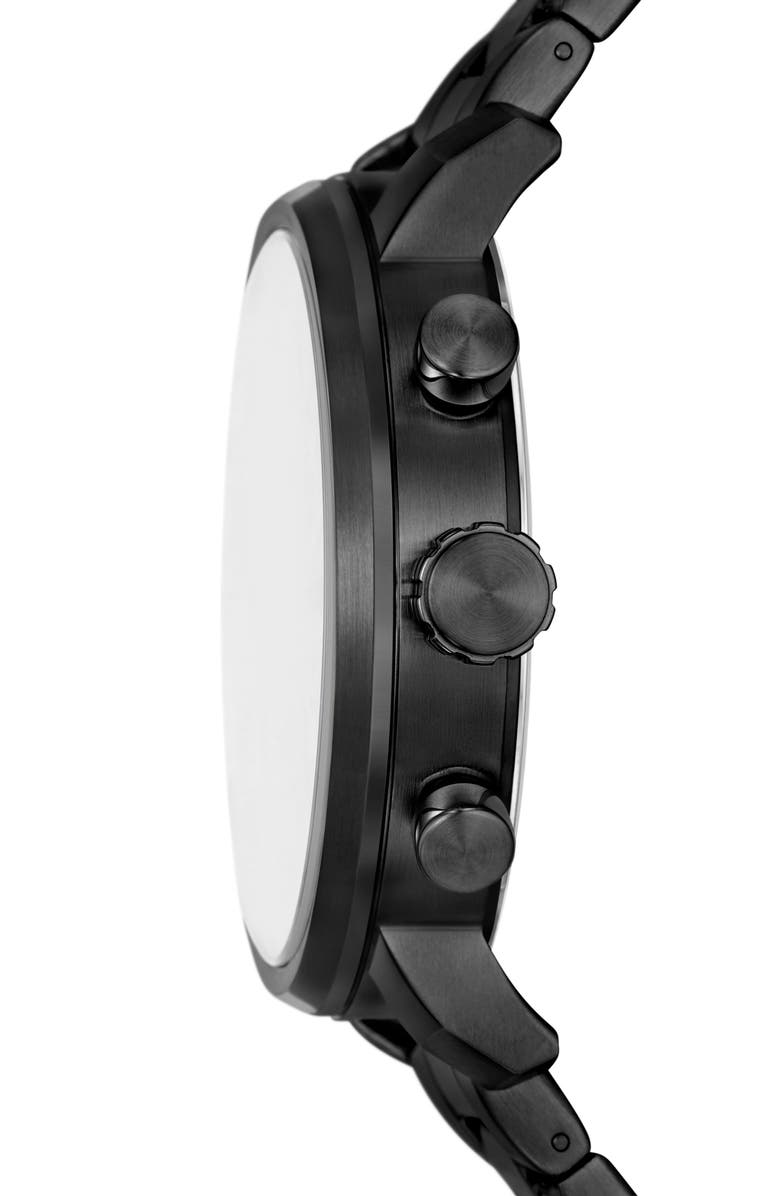 Fossil Modern Rhett Three Hand Quartz Bracelet Watch, 42mm, Alternate, color, Black