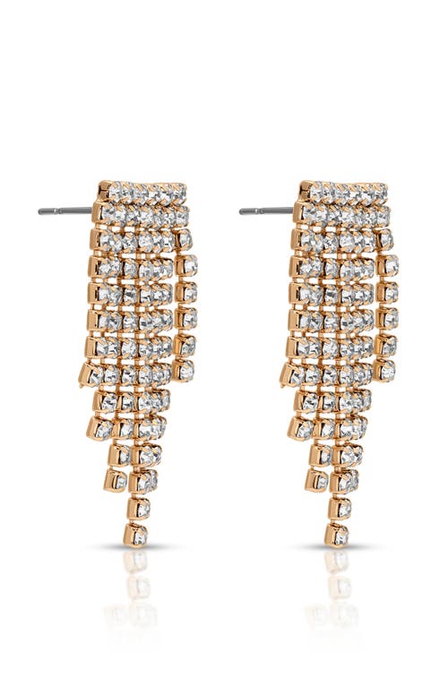 Ettika Crystal Fringe Drop Earrings