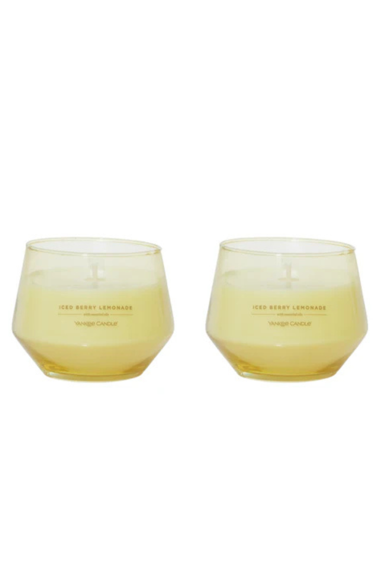 Iced Berry Lemonade Studio Candle with Essential Oils, Set of 2, Main, color, Yellow