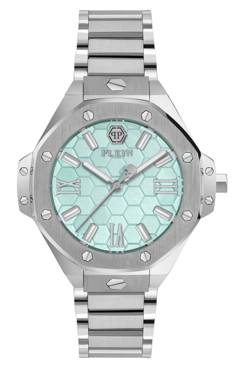 Plein Lady Royal Bracelet Watch, 39mm, Main, color, STAINLESS STEEL