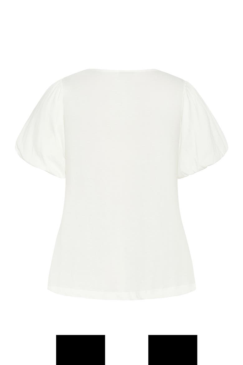Leona Puff Sleeve Top, Alternate, color, IVORY