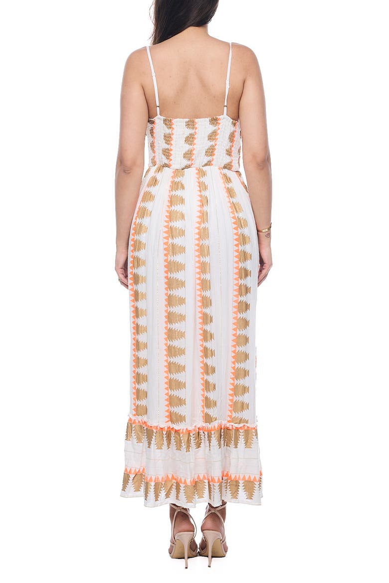 Smocked Maxi Sundress, Alternate, color, WHITE