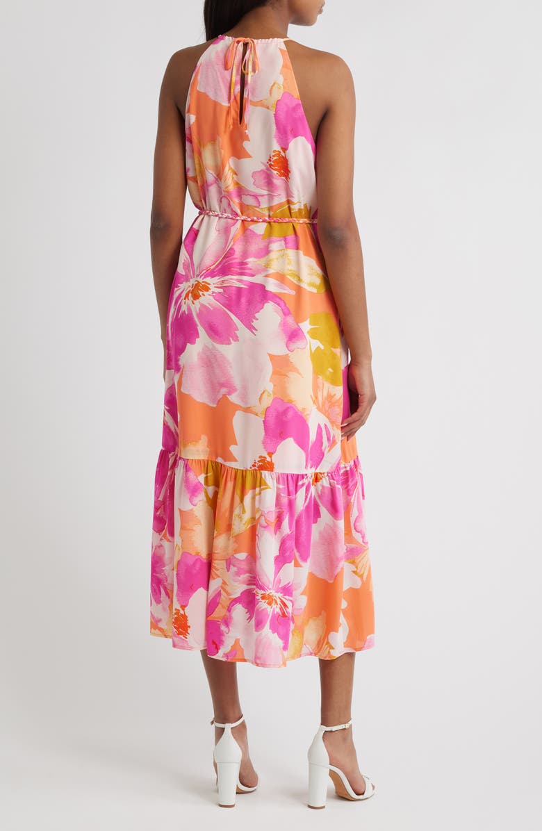 Anne Klein Tiered Halter Sundress, Alternate, color,