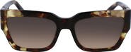 Longchamp 55mm Rectangular Sunglasses