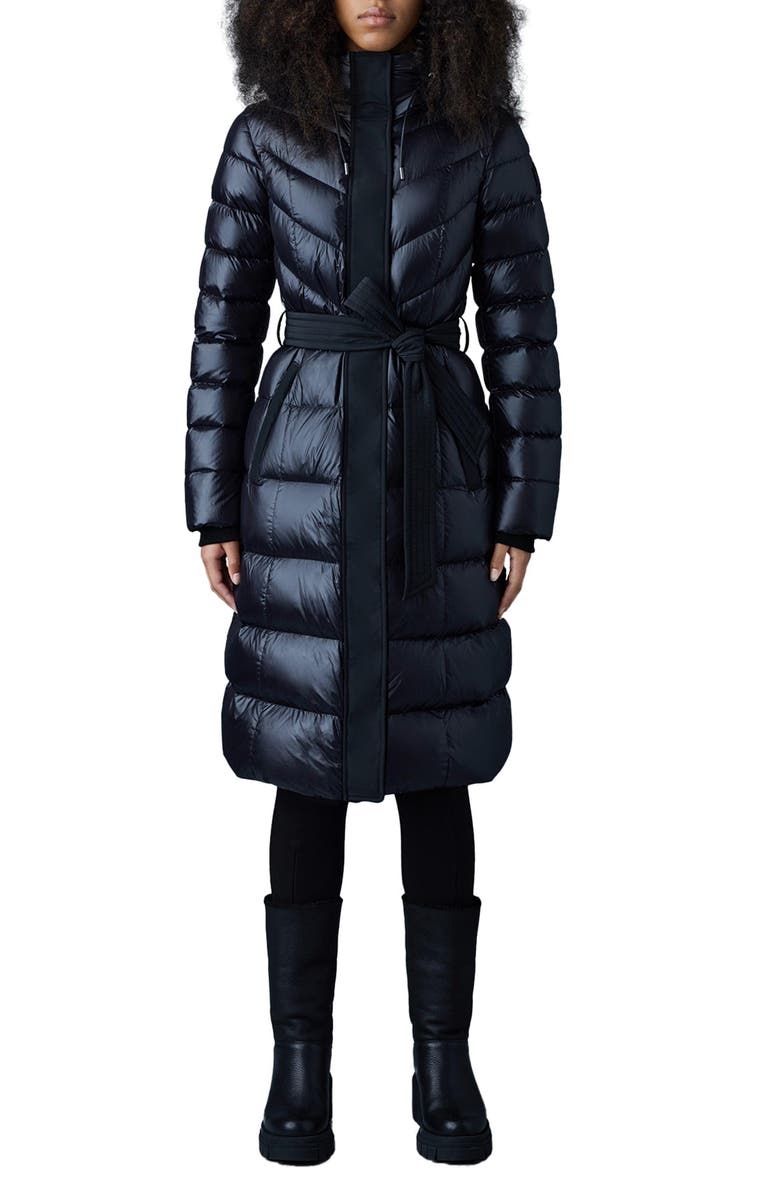 Mackage Coralia Water Resistant Hooded 800 Fill Power Down Coat, Main, color,