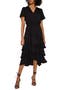 Flutter Sleeve Tiered Dress