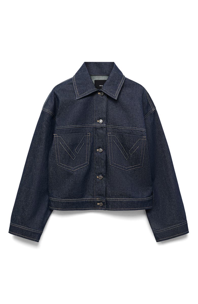 MANGO Denim Jacket, Alternate, color, Open Blue