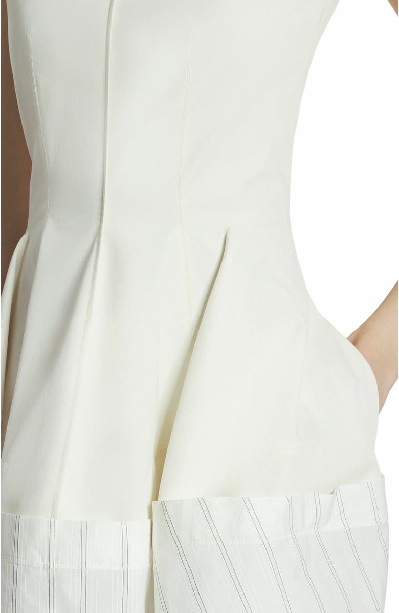 Lanvin Cotton Peplum Dress, Alternate, color, 