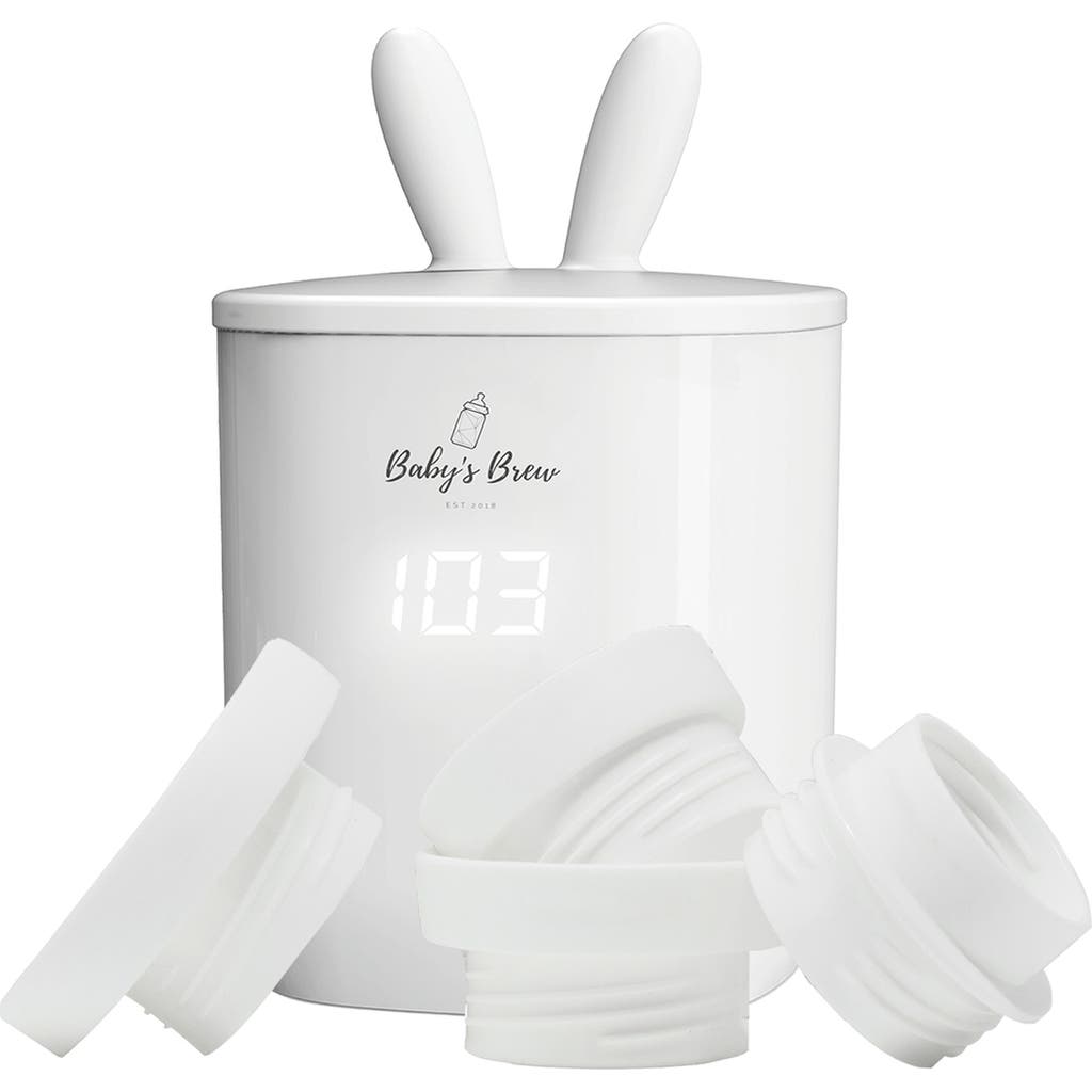 Baby's Brew 3.0 Portable Bottle Warmer & Set of 4 Adapters Set in White  product