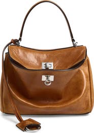 Balenciaga Mini Rodeo Lambskin Leather Top Handle Bag