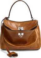 Balenciaga Mini Rodeo Lambskin Leather Top Handle Bag