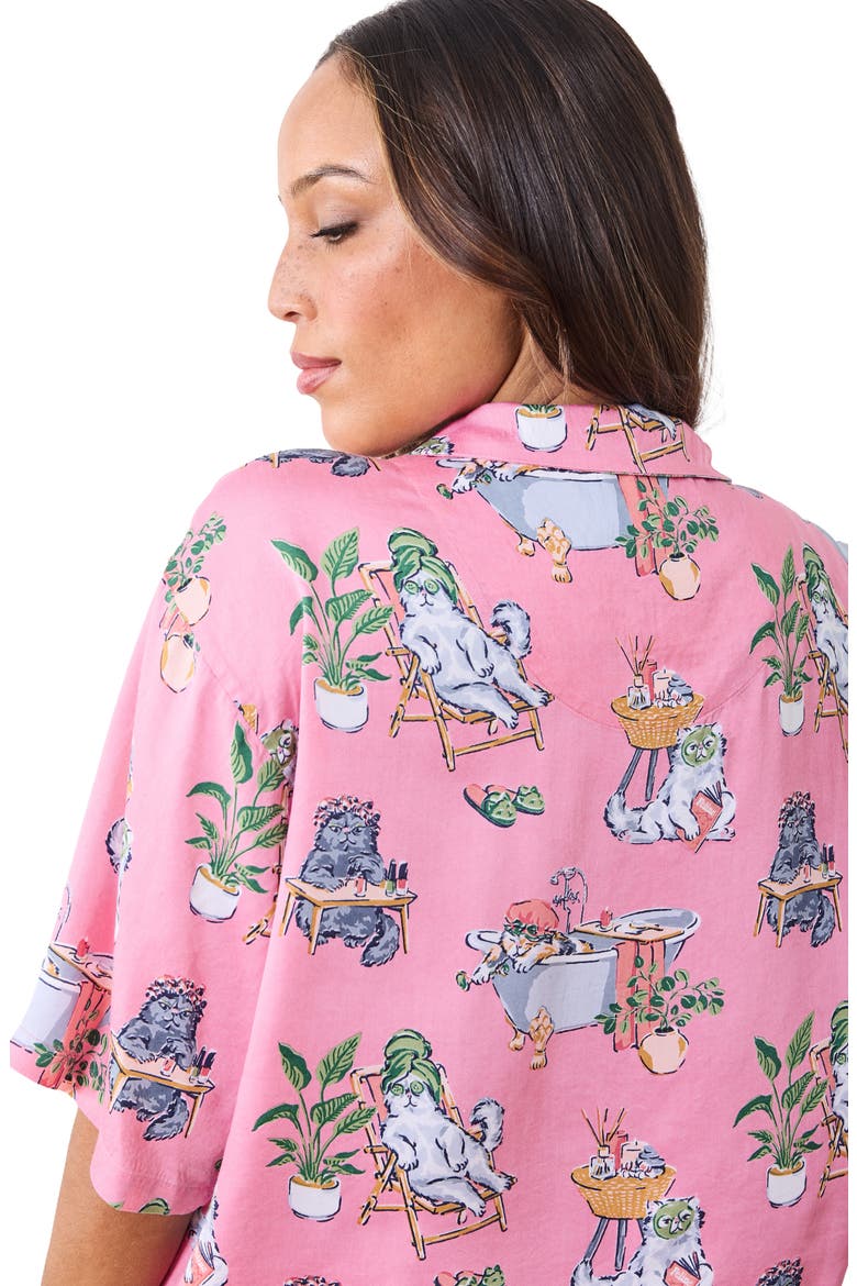 Sweet Dreams Satin Pajamas, Alternate, color, PINK POLISH