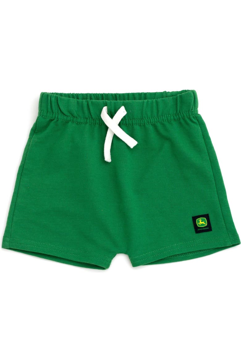 T-Shirt and French Terry Shorts Set, Alternate, color, Oatmeal Heather Green