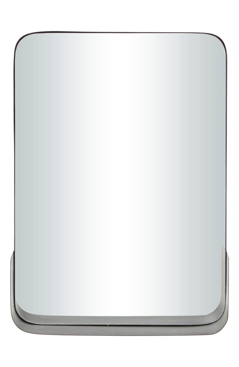 VIVIAN LUNE HOME Mirrored Wall Shelf, Main, color, Black