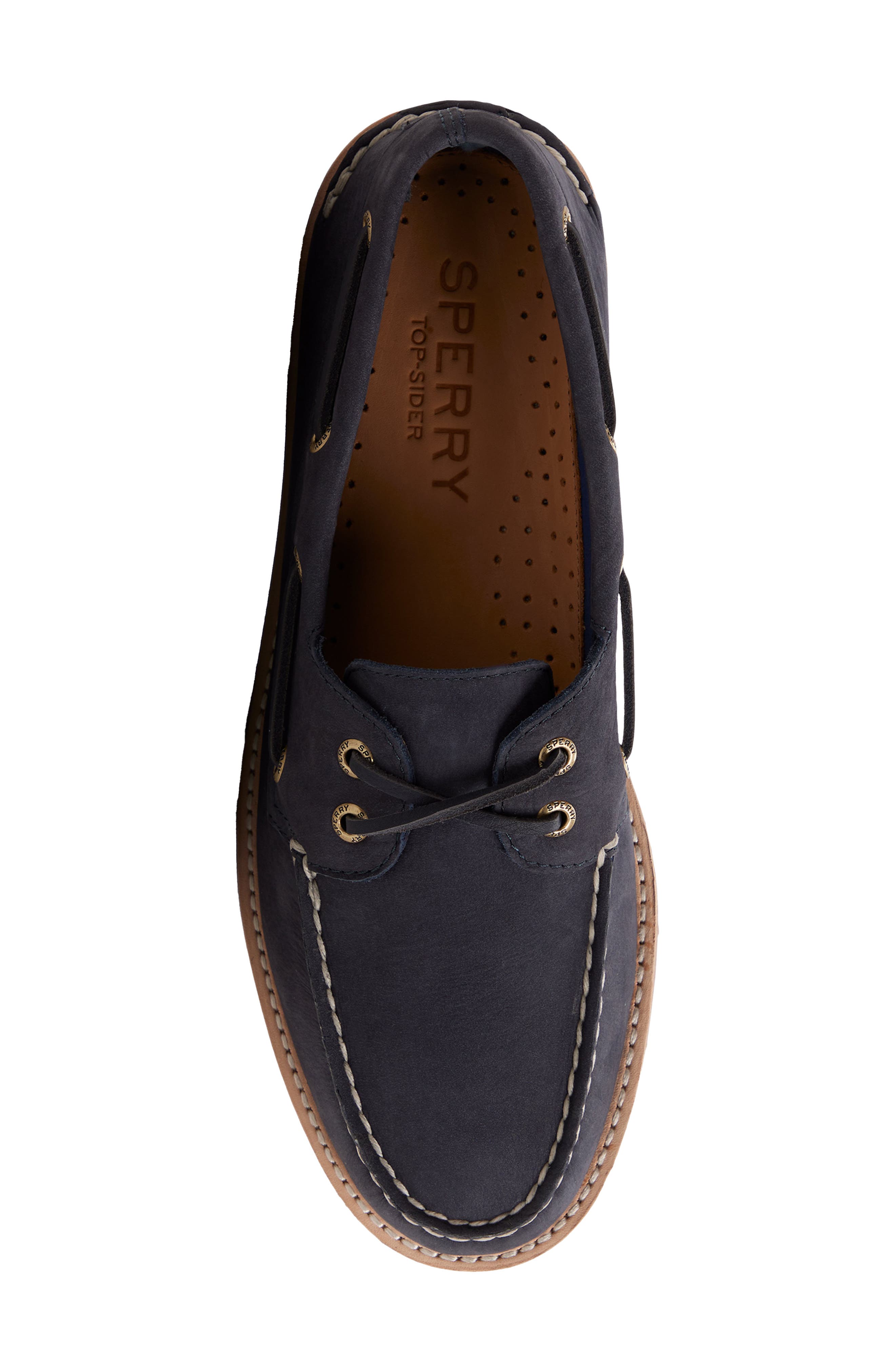 Authentic Original 2-Eye Lug Sole Boat Shoe, Alternate, color, NAVY