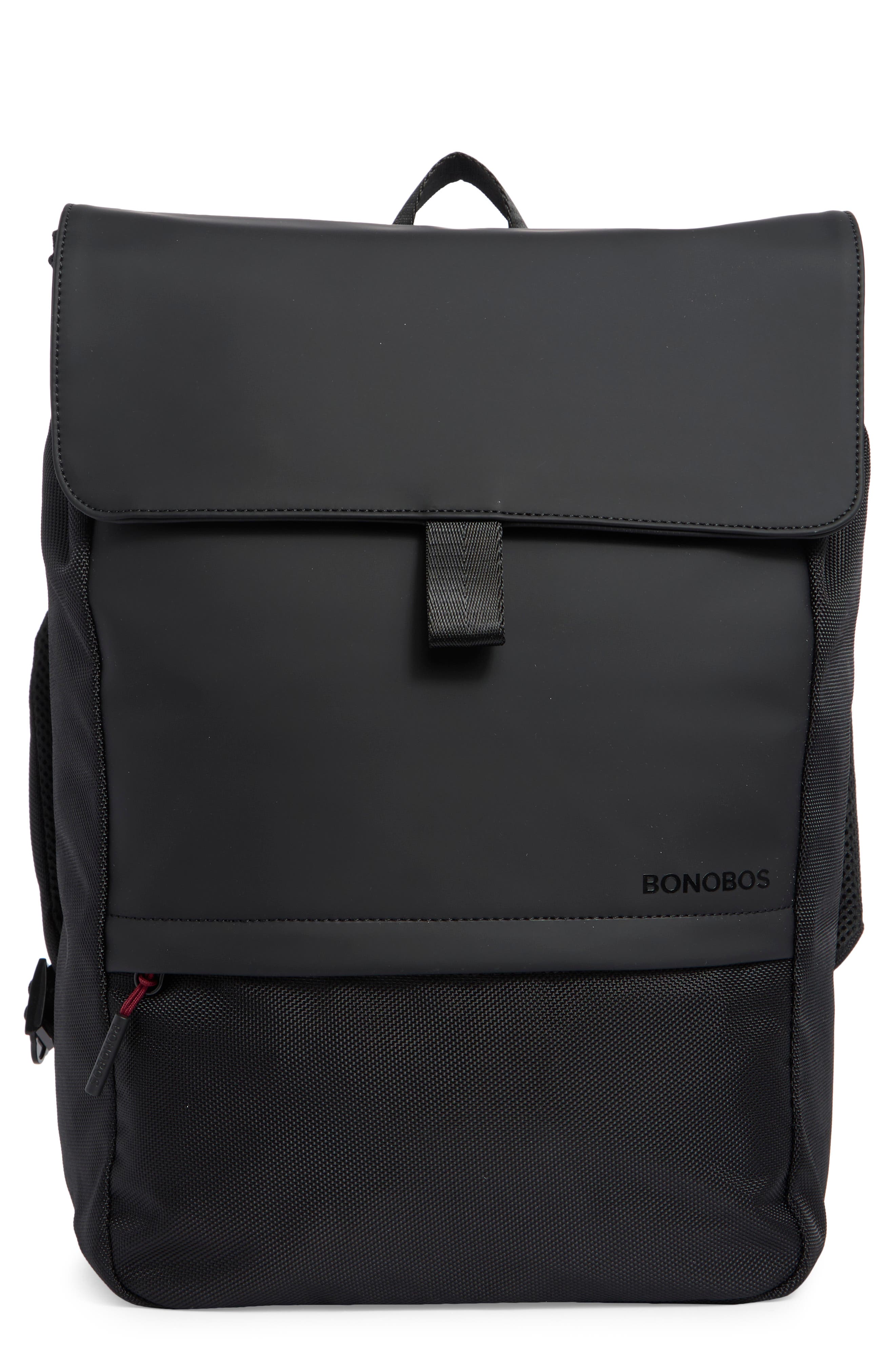 Rubberized Flap Laptop Backpack