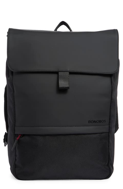Rubberized Flap Laptop Backpack