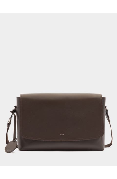 Capitol Messenger Bag in Grained Leather