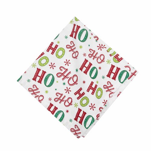 C & F Home C&f Home Ho Ho Ho Napkins Set Of 6 In Multi